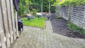 Tuin in Sneek voor renovatie