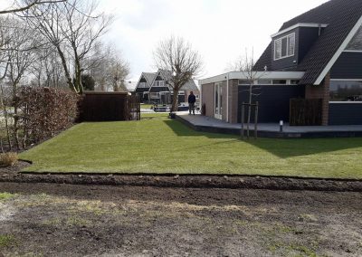 Tuin klaar voor beplanting