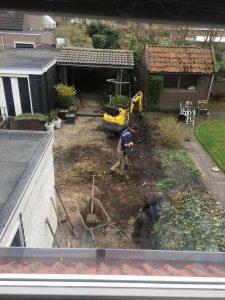 Tuinwerkzaamheden in volle gang