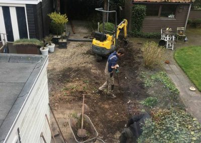 Tuinwerkzaamheden in volle gang